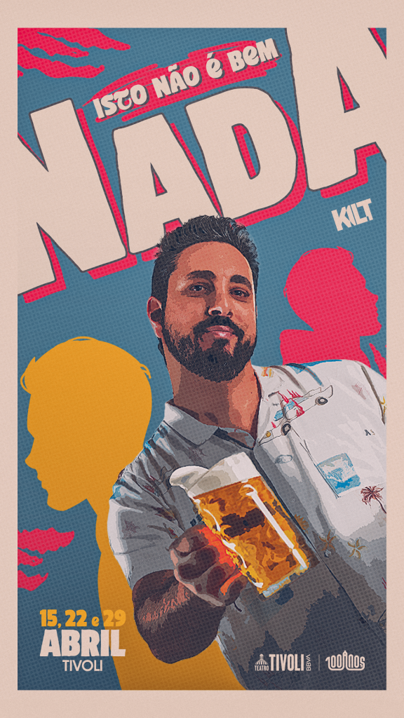 Poster promocional do espetáculo Isto não é bem nada.