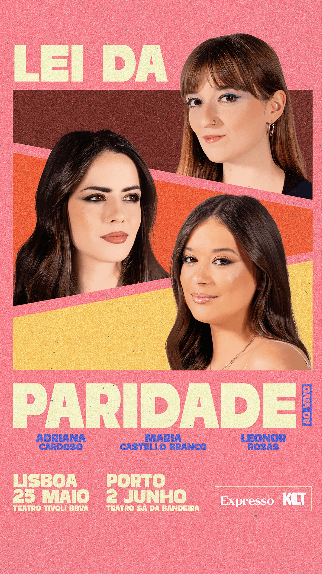 Cartaz Lei da Paridade ao vivo